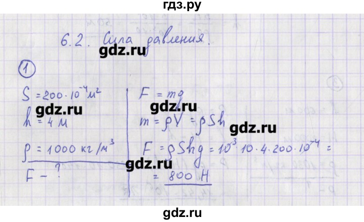 ГДЗ по физике 10‐11 класс Громцева сборник задач  глава 6 / параграф 2 - 1, Решебник