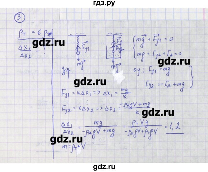 ГДЗ по физике 10‐11 класс Громцева сборник задач  глава 6 / параграф 7 - 3, Решебник