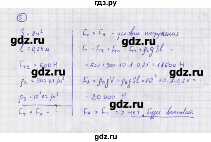 ГДЗ по физике 10‐11 класс Громцева сборник задач  глава 6 / параграф 8 - 5, Решебник