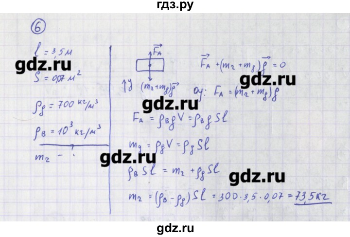 ГДЗ по физике 10‐11 класс Громцева сборник задач  глава 6 / параграф 8 - 6, Решебник
