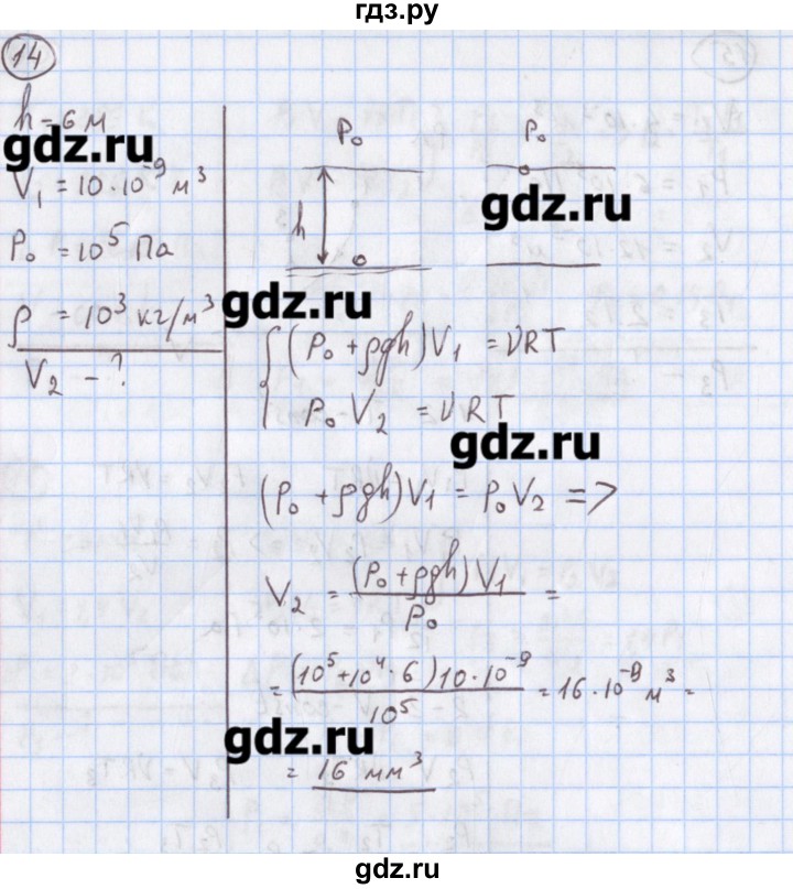 ГДЗ по физике 10‐11 класс Громцева сборник задач  глава 7 / параграф 9 - 14, Решебник