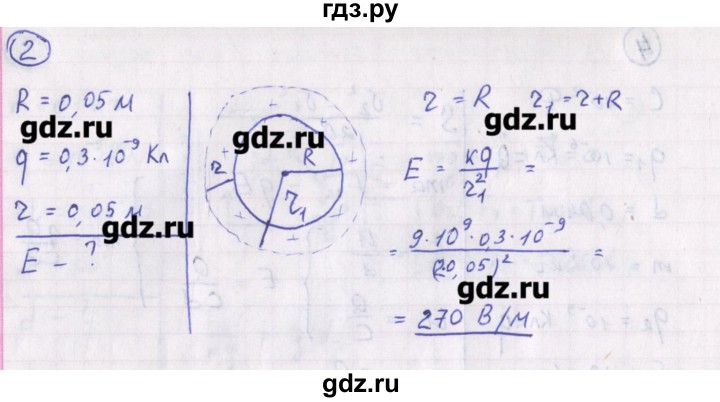 ГДЗ по физике 10‐11 класс Громцева сборник задач  глава 9 / параграф 8 - 2, Решебник