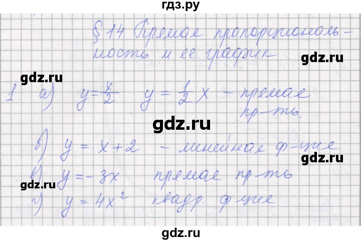 ГДЗ по алгебре 7 класс Миндюк рабочая тетрадь  параграф 14 - 1, Решебник
