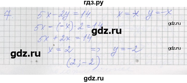ГДЗ по алгебре 7 класс Миндюк рабочая тетрадь  параграф 35 - 7, Решебник