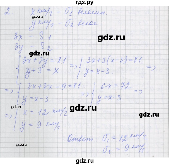ГДЗ по алгебре 7 класс Миндюк рабочая тетрадь  параграф 40 - 2, Решебник