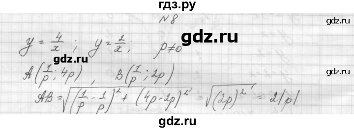 ГДЗ по алгебре 8 класс Звавич дидактические материалы  самостоятельная работа. вариант 2 / С-8 - 8, Решебник №1