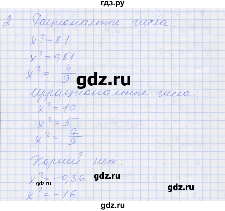 ГДЗ по алгебре 8 класс Миндюк рабочая тетрадь  параграф 12 - 2, Решебник №1
