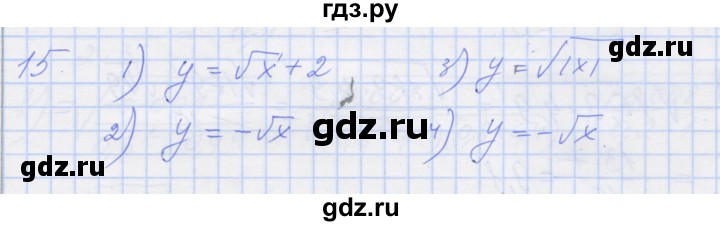 ГДЗ по алгебре 8 класс Миндюк рабочая тетрадь  параграф 14 - 15, Решебник №1