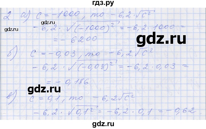 ГДЗ по алгебре 8 класс Миндюк рабочая тетрадь  параграф 16 - 2, Решебник №1