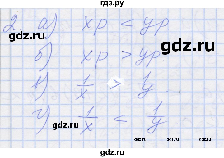 ГДЗ по алгебре 8 класс Миндюк рабочая тетрадь  параграф 26 - 2, Решебник №1