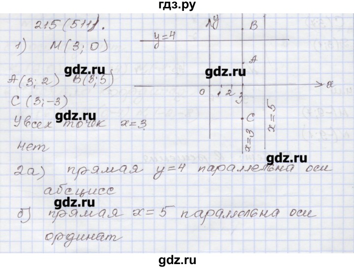 ГДЗ по алгебре 7 класс Муравин рабочая тетрадь  задание - 215, Решебник