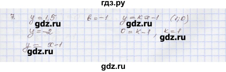 ГДЗ по алгебре 7 класс Муравин рабочая тетрадь  контрольные задания / линейная функция - 7, Решебник