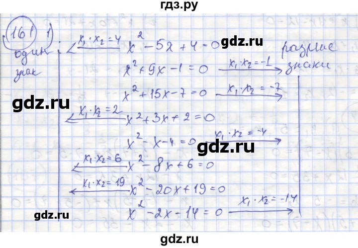 ГДЗ по алгебре 8 класс Минаева рабочая тетрадь  упражнение - 161, Решебник №1