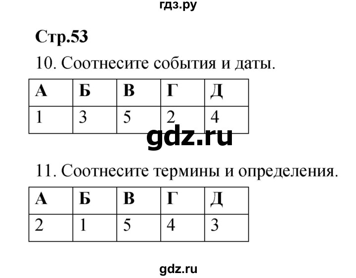 ГДЗ по истории 7 класс Волкова рабочая тетрадь История нового времени (Всеобщая)  страница - 53, Решебник