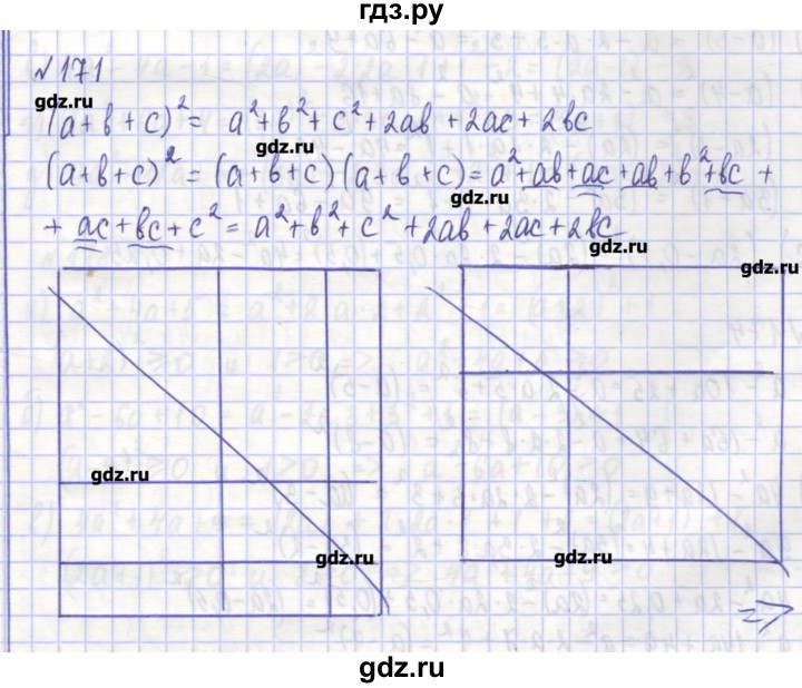 ГДЗ по алгебре 7 класс Потапов рабочая тетрадь  задание - 171, Решебник