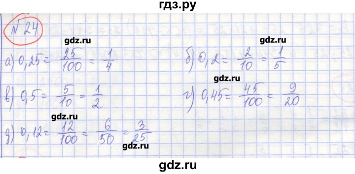 ГДЗ по алгебре 7 класс Потапов рабочая тетрадь  задание - 24, Решебник
