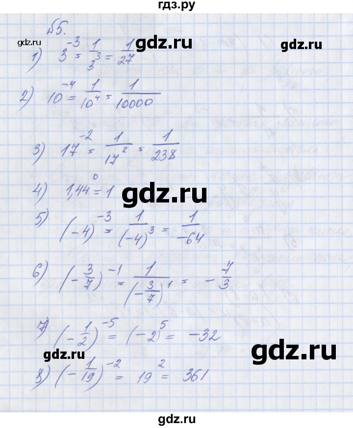 ГДЗ по алгебре 8 класс Мерзляк рабочая тетрадь  часть 1. страница - 71, Решебник №1