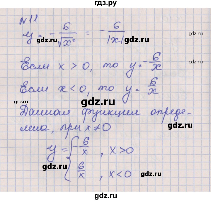 ГДЗ по алгебре 8 класс Мерзляк рабочая тетрадь  часть 2. страница - 33, Решебник №1