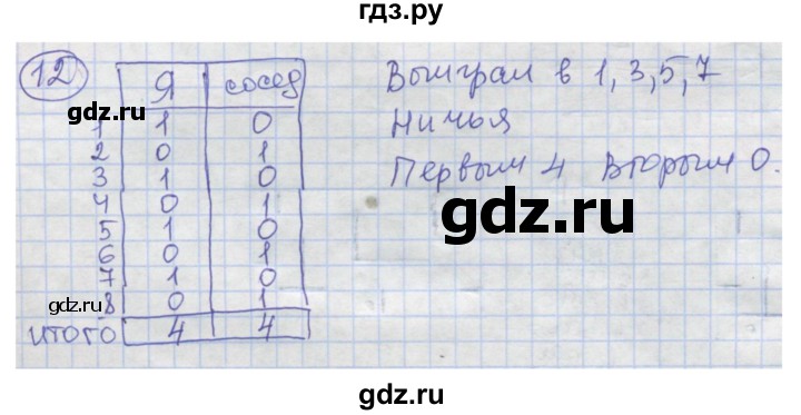 ГДЗ по информатике 4 класс Семенов рабочая тетрадь  номер - 12, Решебник №1
