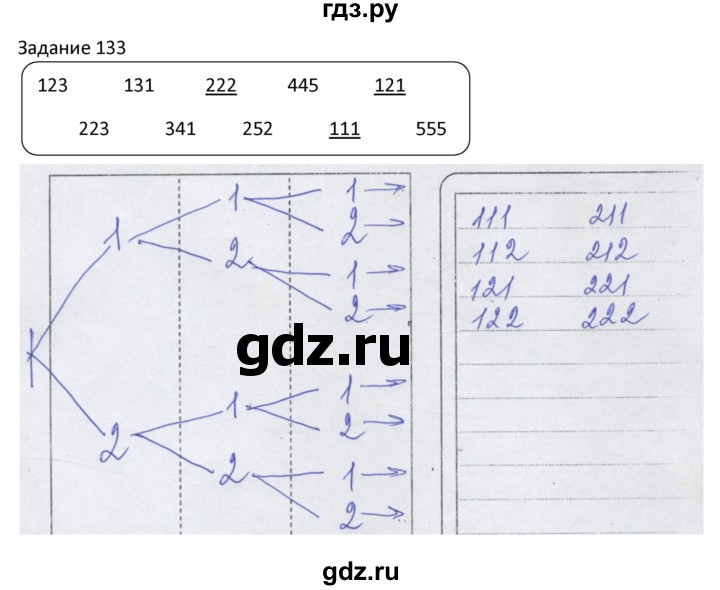 ГДЗ по информатике 4 класс Семенов рабочая тетрадь  номер - 133, Решебник №1