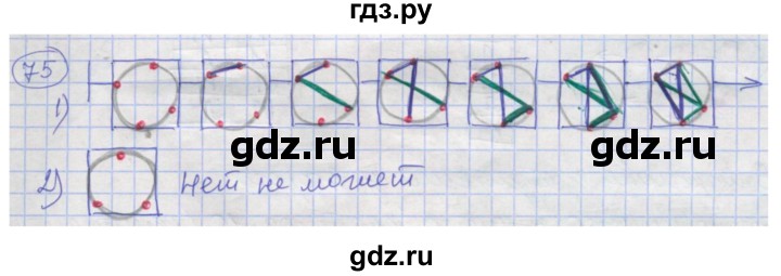 ГДЗ по информатике 4 класс Семенов рабочая тетрадь  номер - 75, Решебник №1