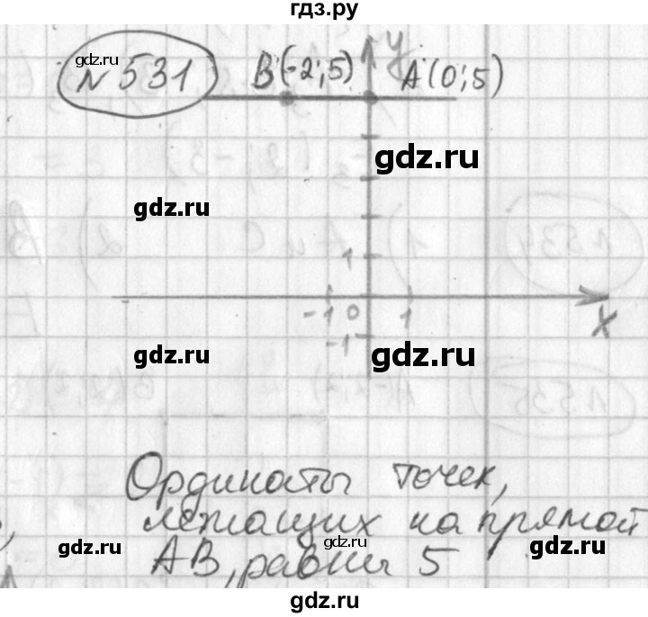 ГДЗ по алгебре 7 класс Колягин   упражнение - 531, Решебник №2