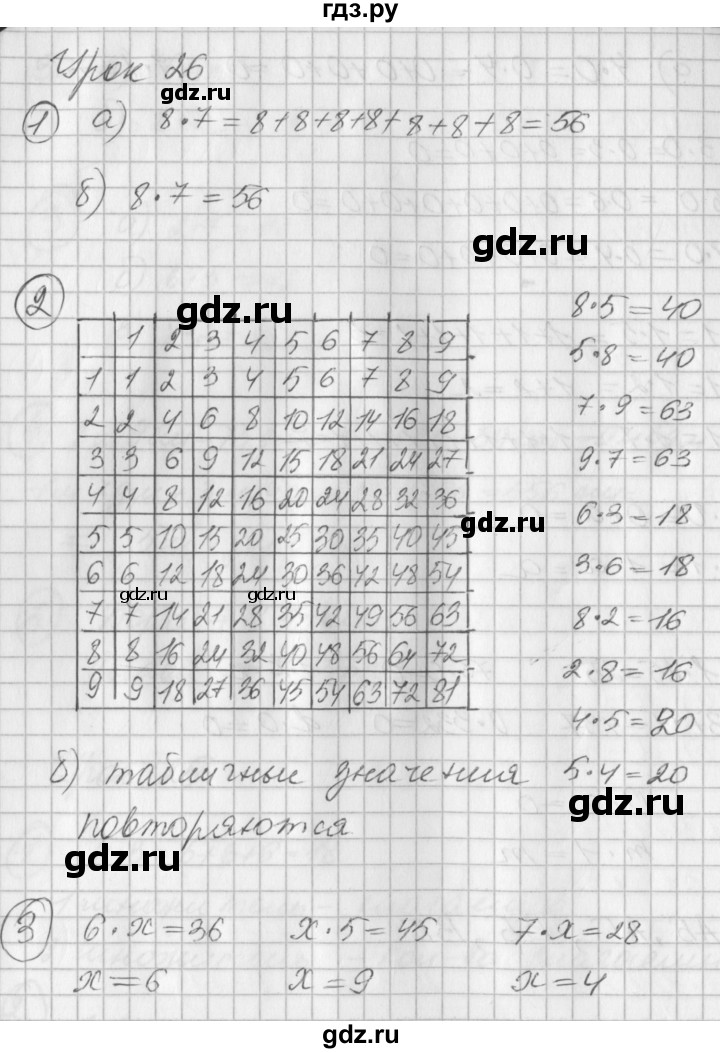 ГДЗ по математике 2 класс Петерсон рабочая тетрадь  часть 2. страница - 38, Решебник 2016 №1