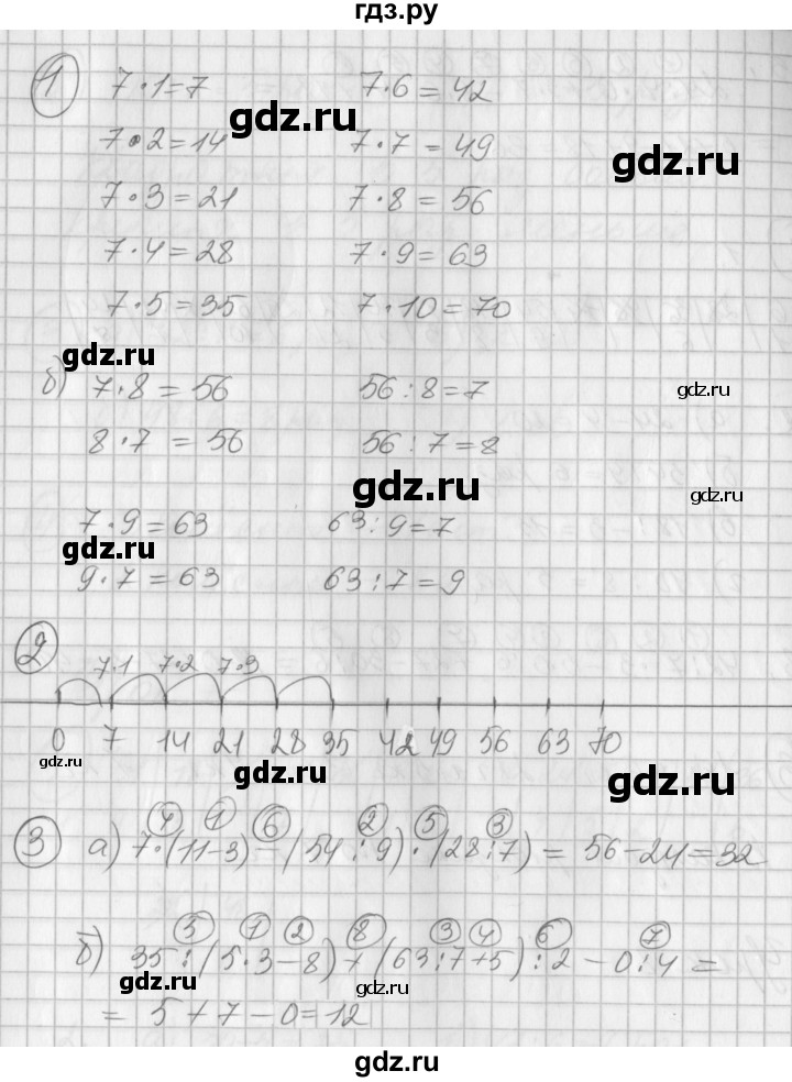 ГДЗ по математике 2 класс Петерсон рабочая тетрадь  часть 3. страница - 12, Решебник 2016 №1