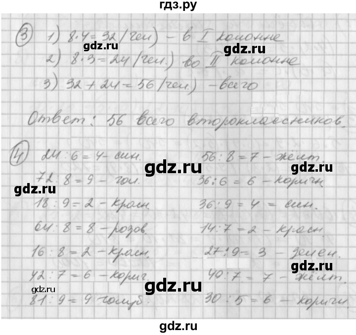 ГДЗ по математике 2 класс Петерсон рабочая тетрадь  часть 3. страница - 25, Решебник 2016 №1