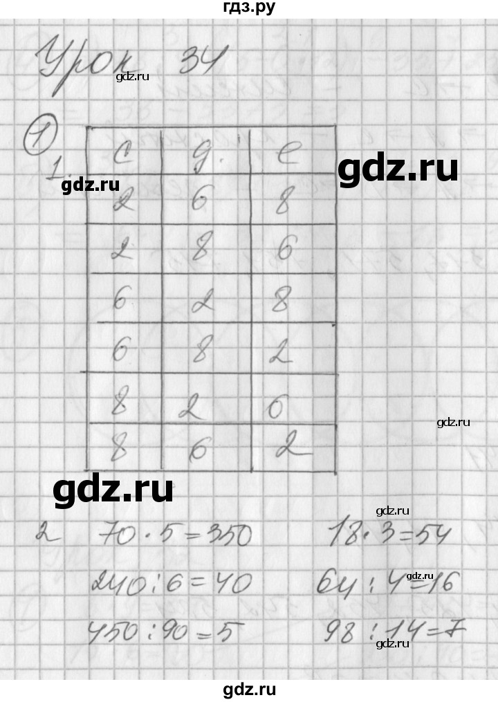 ГДЗ по математике 2 класс Петерсон рабочая тетрадь  часть 3. страница - 50, Решебник 2016 №1