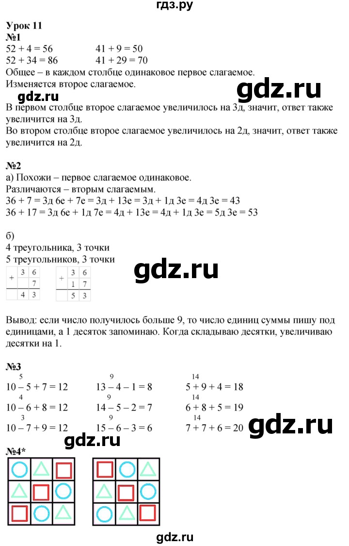 ГДЗ по математике 2 класс Петерсон рабочая тетрадь Углубленный уровень часть 1. страница - 22, Решебник 2023