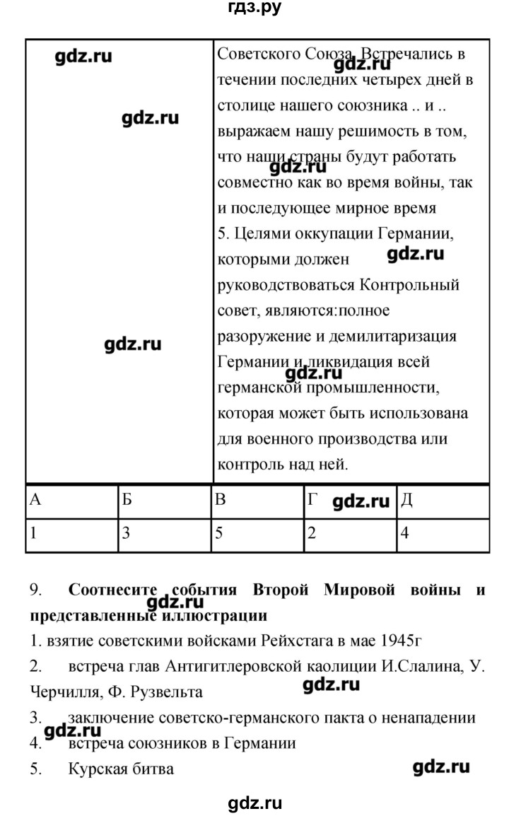 ГДЗ по истории 9 класс Пономарев рабочая тетрадь  страница - 25–27, Решебник
