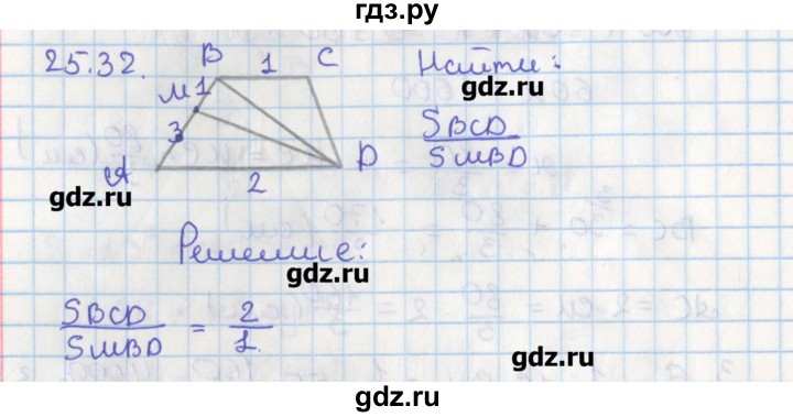 ГДЗ по геометрии 8 класс Мерзляк  Углубленный уровень параграф 25 - 25.32, Решебник
