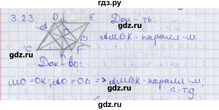 ГДЗ по геометрии 8 класс Мерзляк  Углубленный уровень параграф 3 - 3.23, Решебник