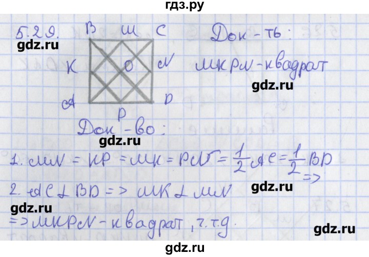 ГДЗ по геометрии 8 класс Мерзляк  Углубленный уровень параграф 5 - 5.29, Решебник