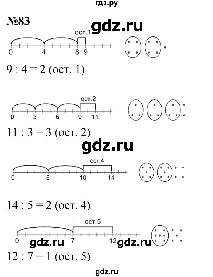 ГДЗ по математике 2 класс Петерсон  Углубленный уровень часть 3 / задача на повторение - 83, Решебник 2025 (2024) (углубленный уровень)