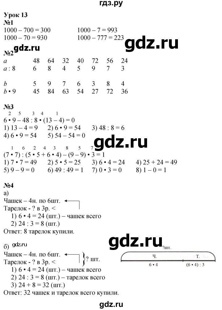 ГДЗ по математике 2 класс Петерсон  Углубленный уровень часть 3 - Урок 13, Решебник 2025 (2024) (углубленный уровень)