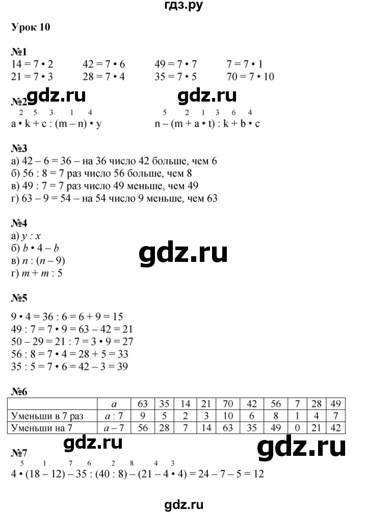 ГДЗ по математике 2 класс Петерсон  Углубленный уровень часть 3 - Урок 10, Решебник 2022 (Учусь учиться)