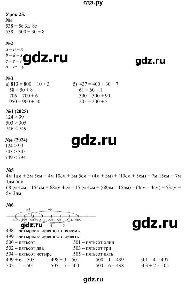 ГДЗ по математике 2 класс Петерсон  Углубленный уровень часть 1 - Урок 25, Решебник 2025 (2024) (углубленный уровень)