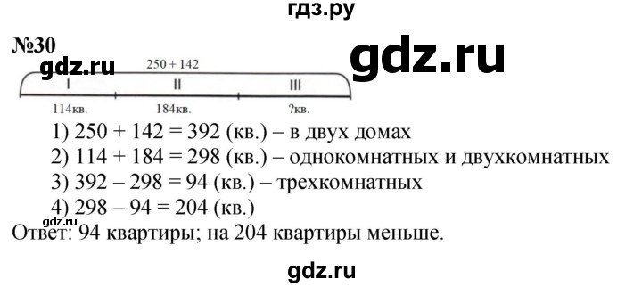 ГДЗ по математике 2 класс Петерсон  Углубленный уровень часть 3 / задача на повторение - 30, Решебник 2025 (2024) (углубленный уровень)