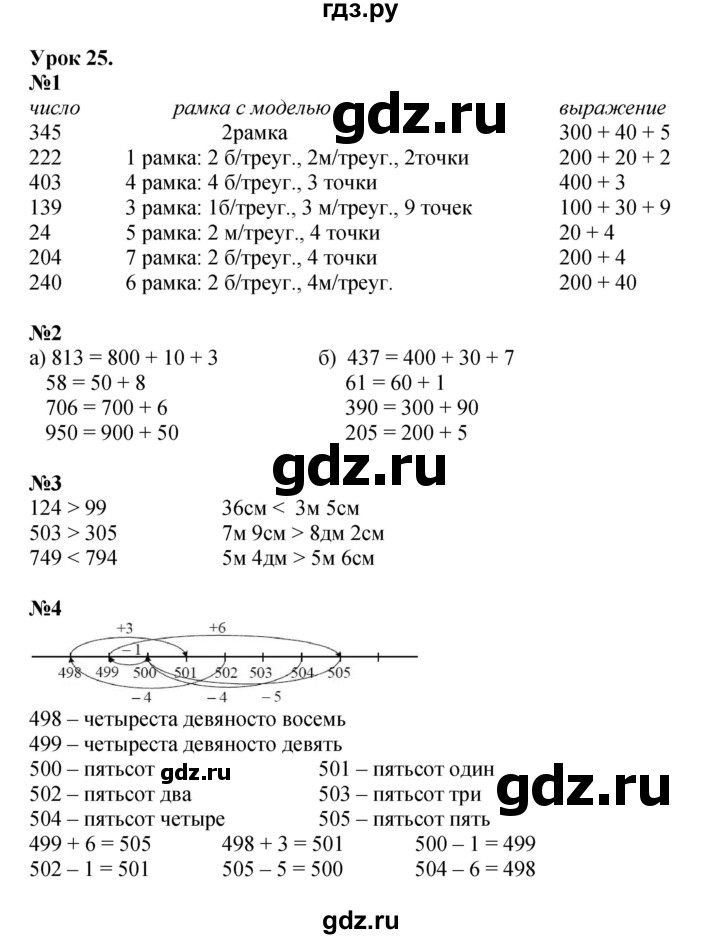 ГДЗ по математике 2 класс Петерсон  Углубленный уровень часть 1 - Урок 25, Решебник 2023 (Учусь учиться)
