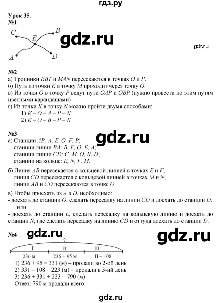 ГДЗ по математике 2 класс Петерсон  Углубленный уровень часть 1 - Урок 35, Решебник 2023 (Учусь учиться)
