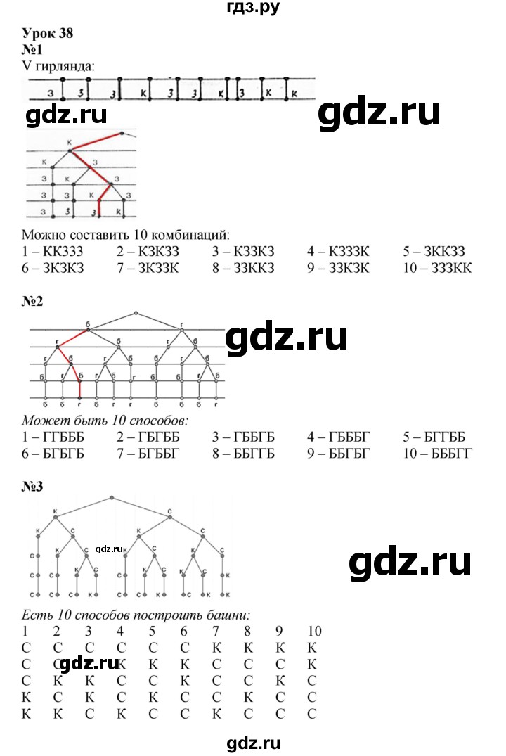 ГДЗ по математике 2 класс Петерсон  Углубленный уровень часть 3 - Урок 38, Решебник 2023 (Учусь учиться)