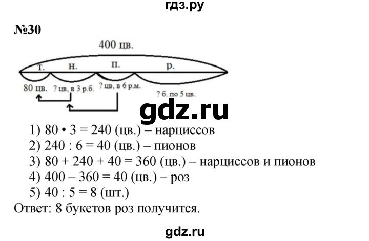 ГДЗ по математике 2 класс Петерсон  Углубленный уровень часть 3 / задача на повторение - 30, Решебник 2023 (Учусь учиться)
