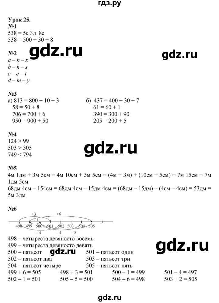 ГДЗ по математике 2 класс Петерсон  Углубленный уровень часть 1 - Урок 25, Решебник 2022 (Учусь учиться)