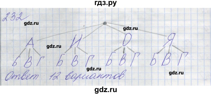 ГДЗ по математике 6 класс Бунимович рабочая тетрадь к учебнику Дорофеев  задание - 232, Решебник