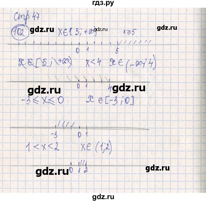 ГДЗ по алгебре 7 класс Минаева рабочая тетрадь  упражнение - 102, Решебник №2