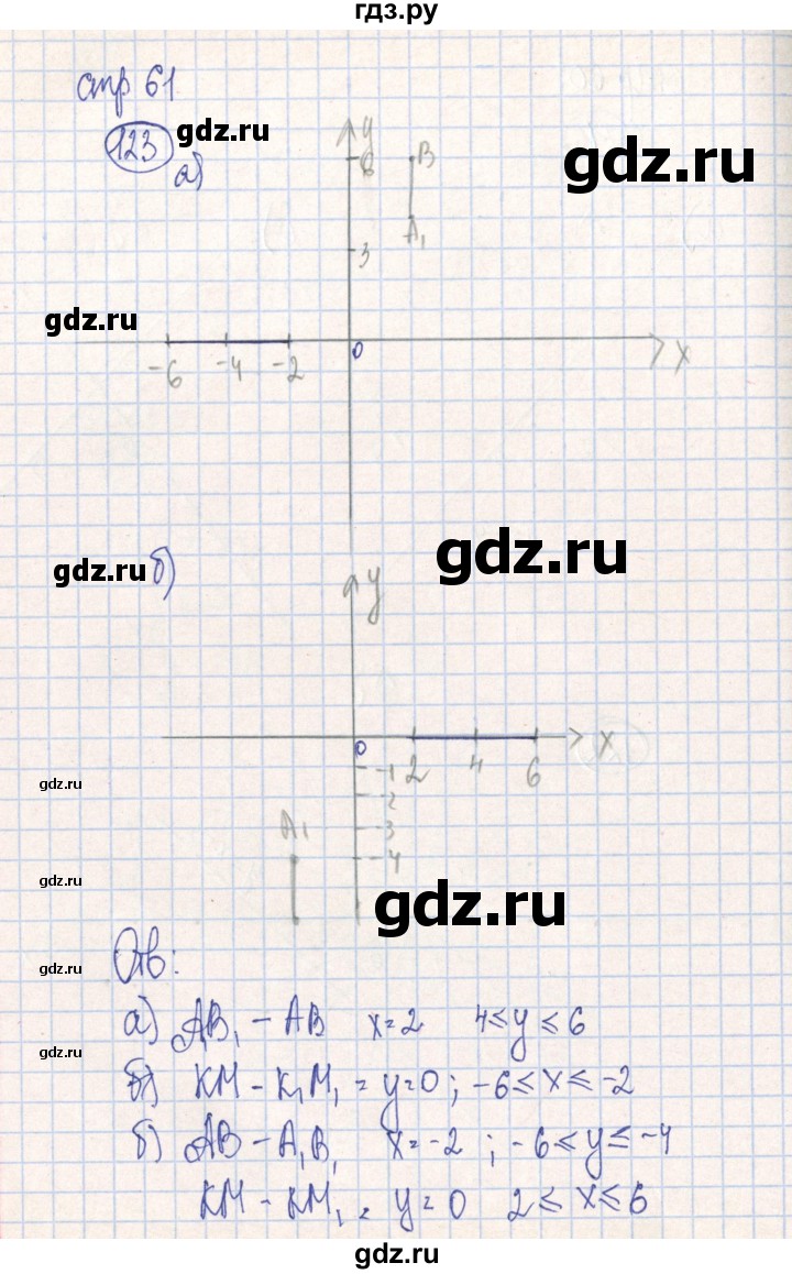 ГДЗ по алгебре 7 класс Минаева рабочая тетрадь  упражнение - 123, Решебник №2