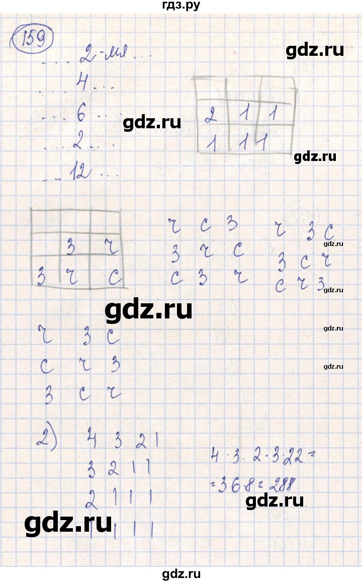 ГДЗ по алгебре 7 класс Минаева рабочая тетрадь  упражнение - 159, Решебник №2