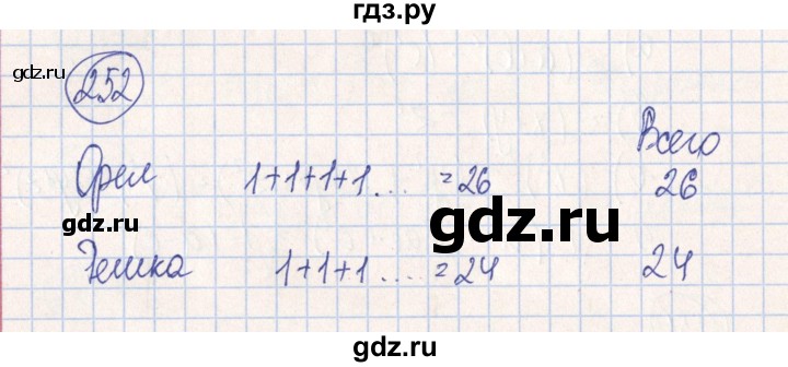 ГДЗ по алгебре 7 класс Минаева рабочая тетрадь  упражнение - 252, Решебник №2